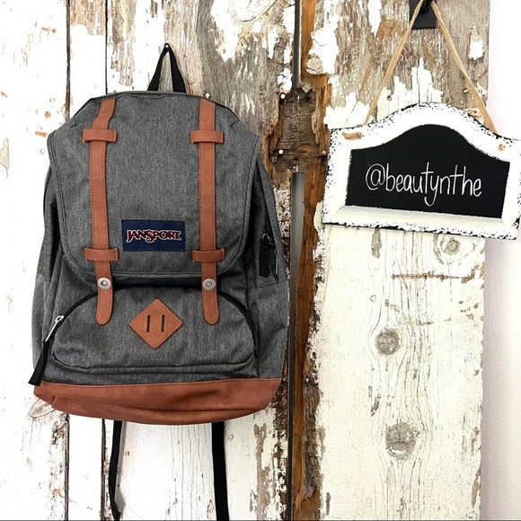 Jansport Handbags - JanSport Herringbone Cortlandt 15-inch Laptop Backpack NWOT